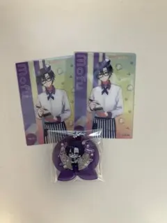 カラフルピーチ　もふ　ダイナークリアカード　グリッターホログラムキーホルダー