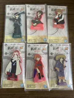 一番くじ　銀魂　はたちのつどい　H賞ラバースタンド　6種セット