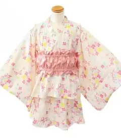 【未使用】セパレート浴衣 100～130cm 2way ワンピース 3点セット