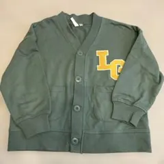 キッズ　カーディガン 120 グリーン　ブリーズ好きにも