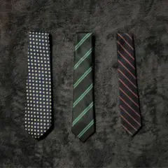 【3本セット】ブランドネクタイ まとめ売り（FAIRFAX / 菱屋 他）