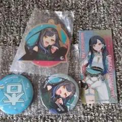 プロセカ セガラッキーくじ アクリルキーホルダー 缶バッジセット 白石杏 2点