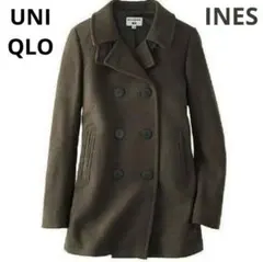 未使用✨ユニクロ×イネス　ピーコート　Lサイズ　オリーブ　スクールコート　ハーフ