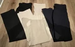 ★ユニクロ　マタニティパンツ　3着セット　ネイビー　黒　ベージュ　Mサイズ★