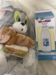 【新品未開封】トムとジェリー　一番くじ　B賞 ぬいぐるみ　C賞 ミルクピッチャー