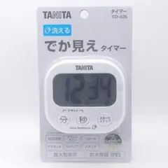 タニタ キッチンタイマー 洗える ホワイト TD−426のサムネイル