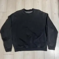 ブラック クルーネック トレーナー