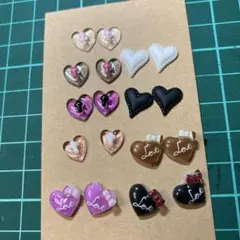 F20 ぷっくり ミニミニタグ デニムリメイク ♡ 英字 × ハート - メルカリ
