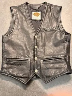 Harley-Davidson ブラックレザーベスト