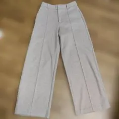 ユニクロタックワイドパンツ 、丈長めスウェット素材、極美品