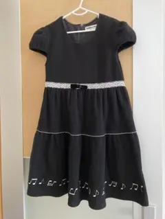 Petite Fleur ブラック ワンピース 130