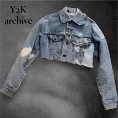 Y2K archive デニムジャケット　ショート丈　短丈　平成ギャル　平成