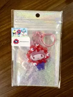ミャクミャク×サンリオコラボ ぷっくり立体キーホルダー マイメロディ
