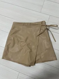 ベージュラップタイトスカート ZARA