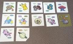 ポケットモンスター　ポケモンミニ蒸しケーキ　おまけ　デコキャラシール12枚セット