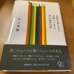 【美品】色彩を持たない多崎つくると、彼の巡礼の年　村上春樹