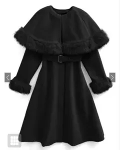 マルチWayケープベルトファーフレアコート