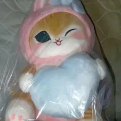 mofusand　うさにゃんBIGぬいぐるみ　ピンク　モフサンド