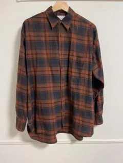 MARKAWARE 長袖チェックシャツ　サイズ1