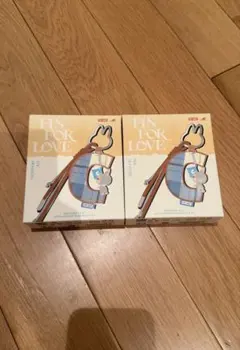 【未開封】ラブブ PIN FOR LOVE アルファベットペンダント 2個セット