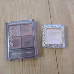 セザンヌ　ビタートーンアイシャドウ01、キャンメイク　アイシャドウベース　セット