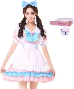 メイド服 コスプレ メイド 文化祭 ハロウィン ロリータ 衣装 エプロン ワンピ