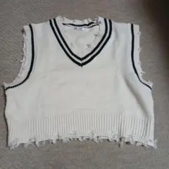 INGNI アイボリー Vネック ニットベスト M