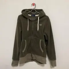 FRED PERRY フリースパーカー M オリーブ
