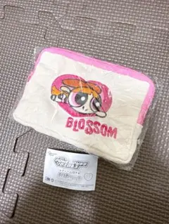 パワーパフガールズ　刺繍ポーチ　ブロッサム　※おまけ付き