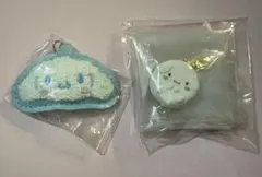 サガラ刺繍キーホルダー イクミママのどうぶつドーナツ 시나모롤 2점 세트