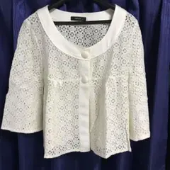 COMME CA ISM レースカーディガン