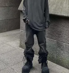 youwillknow* フレアパンツ レザー y2k opium - メルカリ