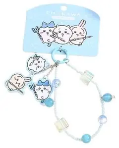 MINISO ちいかわ アクリルチャーム ブレスレット ブルー ハチワレ うさぎ