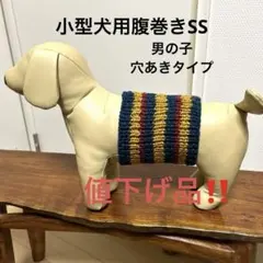 小型犬用腹巻きSS （幅短め）男の子　H529
