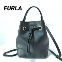 FURLA ステイシー ミニ 巾着 ショルダーバッグ 2way タッセル フルラ