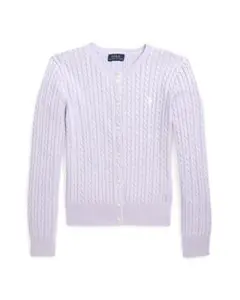 未使用級　ポロラルフローレン　ミニケーブルコットンカーディガン 160cm XL