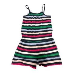 gapkidsストライプノースリーブジャンプスーツ 110cm