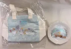 ダッフィー&フレンズ　ホワイトウィンタータイム　スーベニア　バッグ　プレート