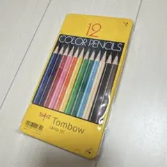 新品　トンボ鉛筆 缶入色鉛筆 12色 NQ CB-NQ12C