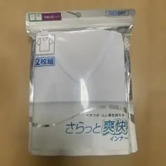 FIBERDRY 半袖V首シャツ 2枚組 Lサイズ