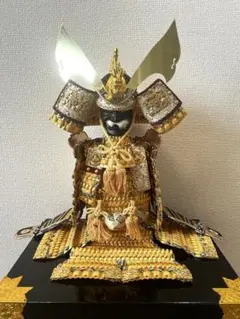 商標登録 出世風龍星兜 超特大DX 兜飾り 五月人形 約35cm 現状品
