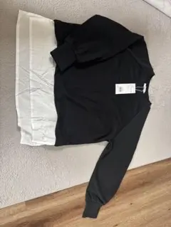 【値下げ】AZUL by MOUSSY レイヤードトップス ブラック