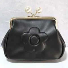 人気商品 未使用 MARY QUANT マリークワント パール がま口 ポーチ