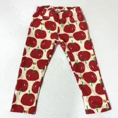 リンゴ柄 90サイズ ベビーパンツ