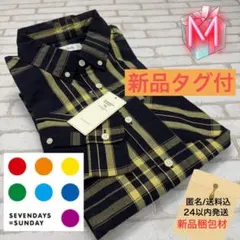 【新品】SEVENDAYS SUNDAY ボタンダウンタータンチェックシャツ