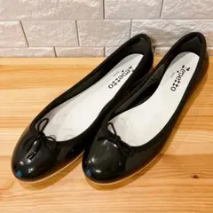 ☆Repetto レペット☆レザーフラットシューズ ブラック24〜24.5cm