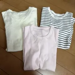 ユニクロ　ソフトリブクルーネック　Tシャツセット