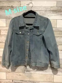 淡い青デニムジャケット レディース