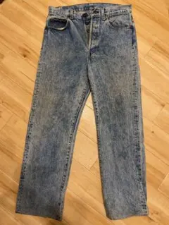 バレンシア　555 80s USA製 Levi's 501 ケミカルウォッシュ