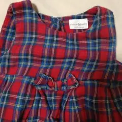 チェック　ワンピース　トップス